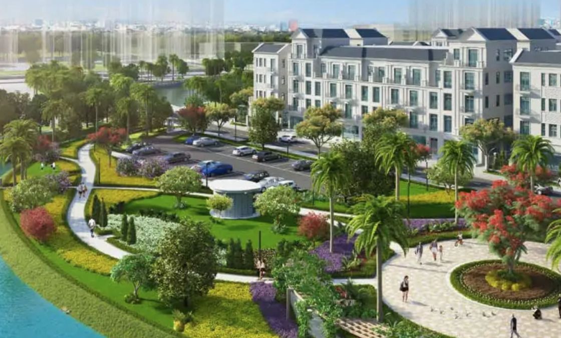 Cho thuê nhà liền kề Đảo Thiên Đường Vinhomes Vũ Yên Hải Phòng, hướng Đông, view công viên nội khu